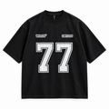 ZIVO 77 heavyweight black T-shirt front view