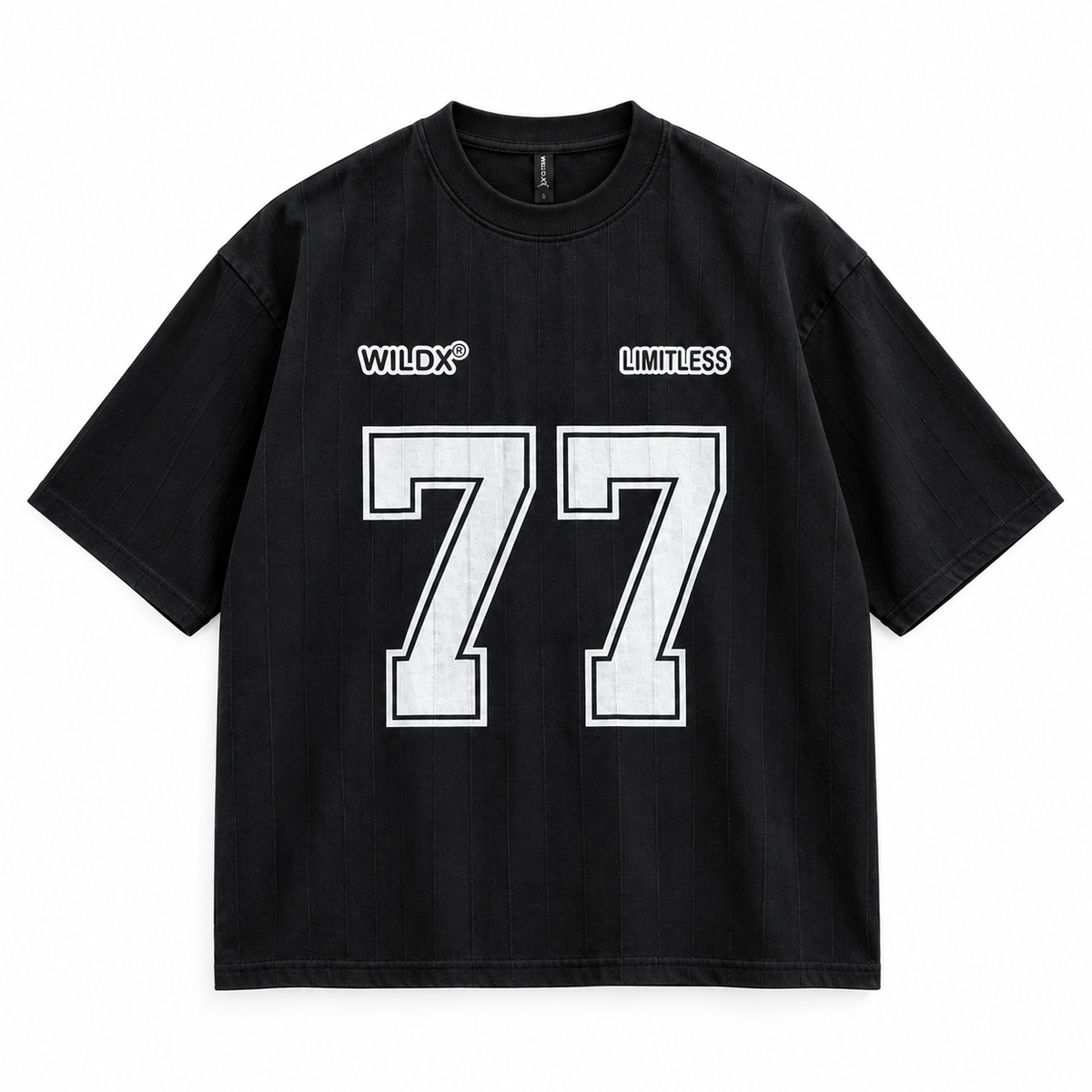 ZIVO 77 heavyweight black T-shirt front view