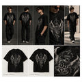ZIVO Gothic Serpent Wings Tattoo Tee — 5 angles and product views