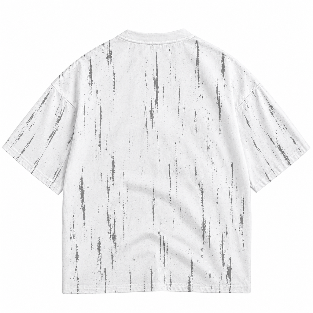 ZIVO NOW TREND 280 GSM white heavyweight T-shirt back