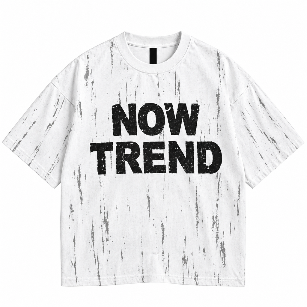 ZIVO NOW TREND 280 GSM white heavyweight T-shirt front