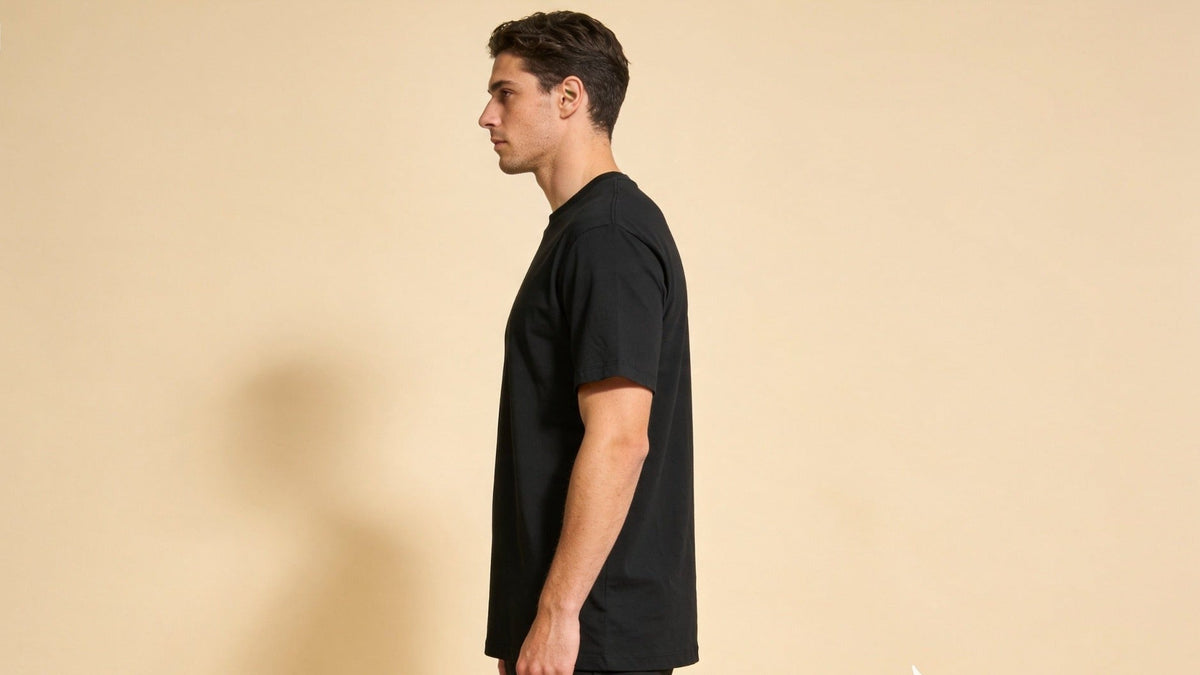 Simple Man Black T-Shirt side view