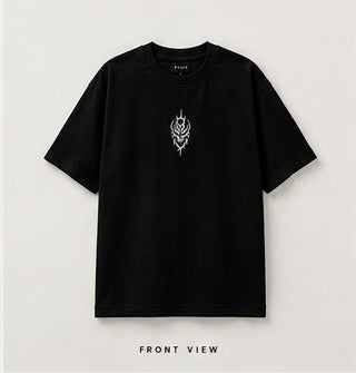 ZIVO Tribal Logo Oversized T-Shirt front view