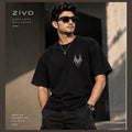 ZIVO Tribal Wing Tee front black
