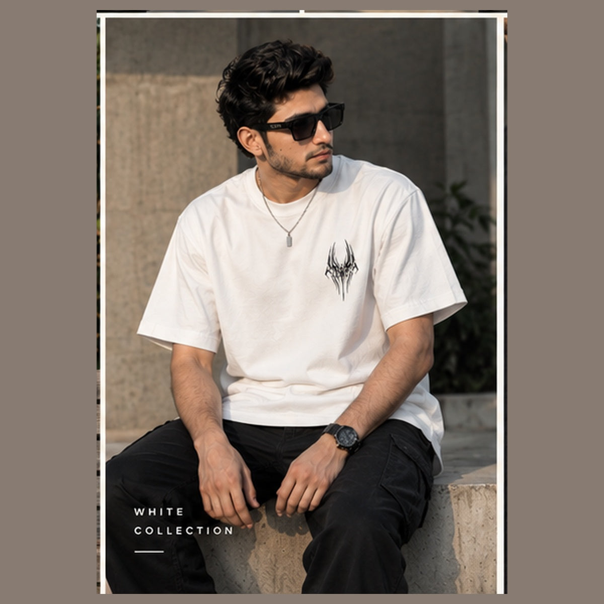 ZIVO Tribal Wing Tee white