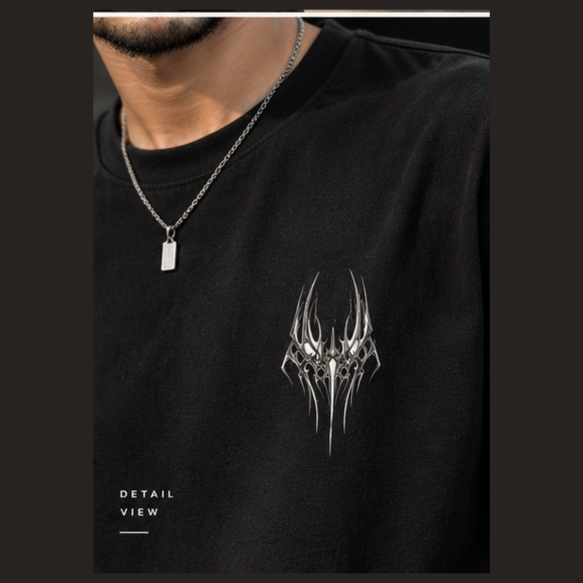 ZIVO Tribal Wing Tee print detail
